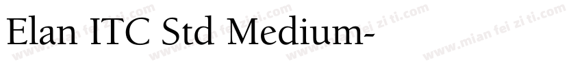 Elan ITC Std Medium字体转换